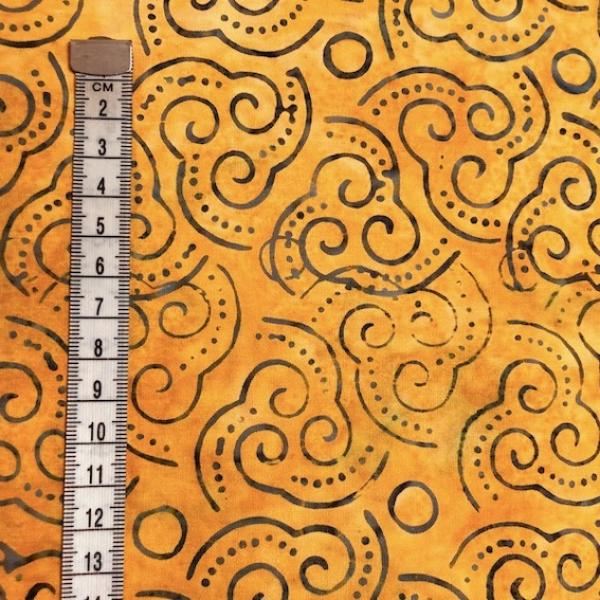 ORANGE - Beach Ball - Batikstoff aus Indonesien